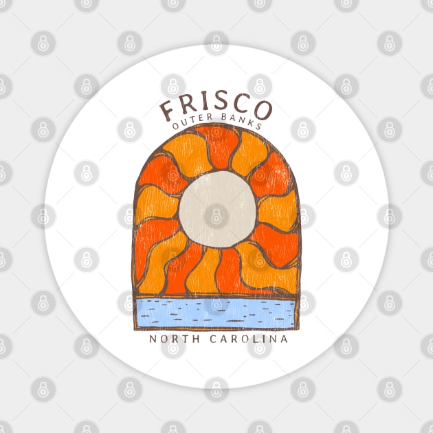 Frisco, NC Summertime Vacationing Burning Sun Magnet by Contentarama